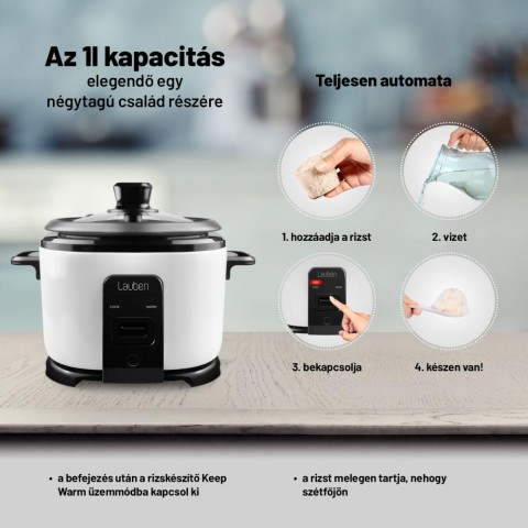 Lauben Rice Cooker 1000WB - Rizsfőző Lauben Rice Cooker 1000WB - Rizsfőző